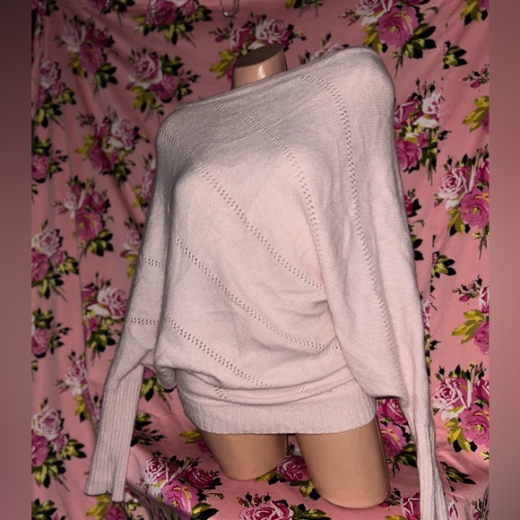 Barbie pink heart soft angora bunny fur sweater oversized 90’s y2k sexy vs - Picture 5 of 7